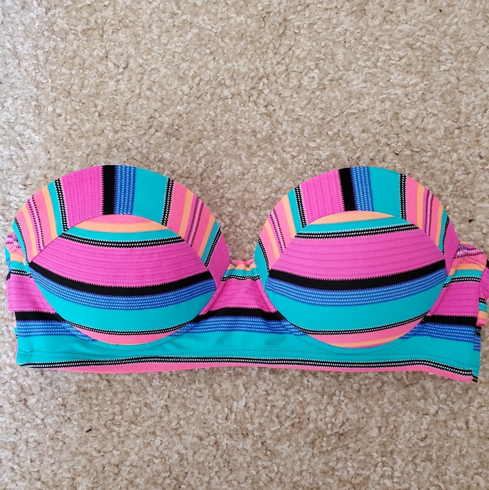 Multicolored Bandeau Bikini